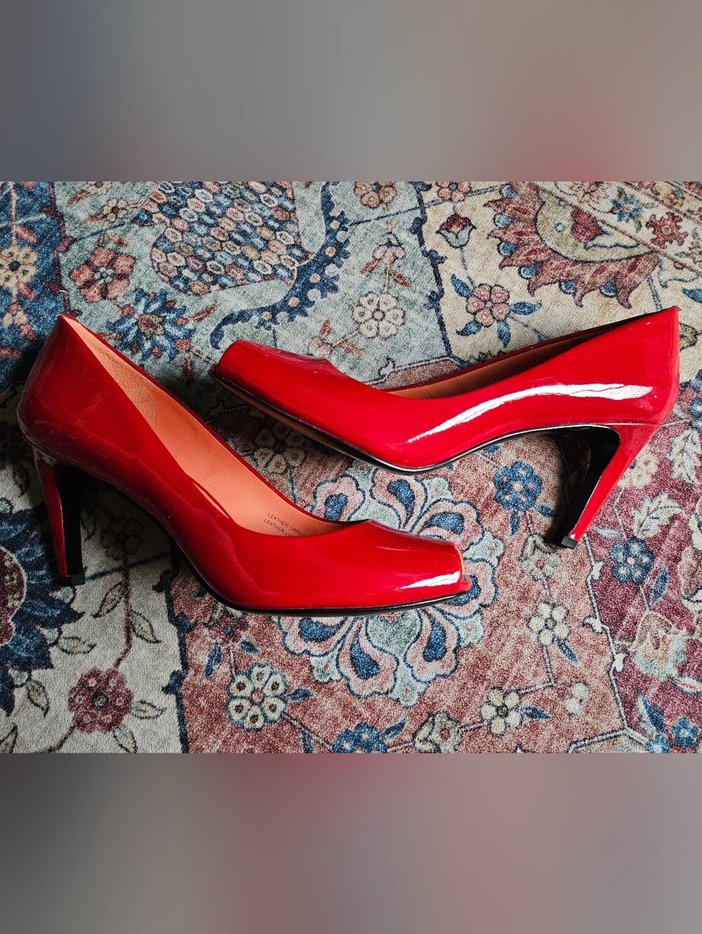 Via Spiga Red Patent Leather Pumps